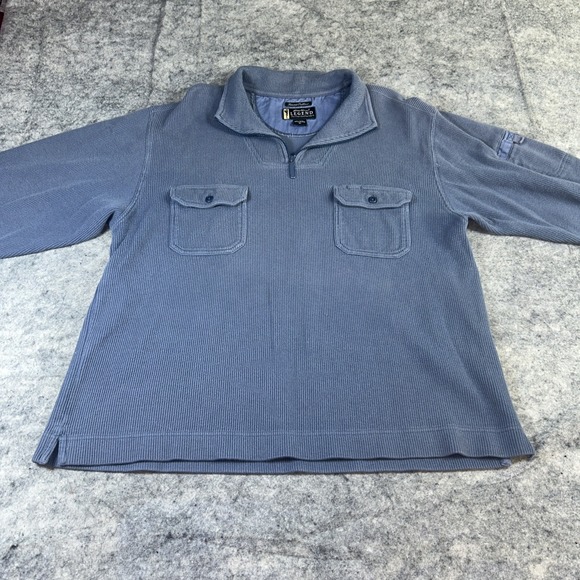Eddie Bauer Other - Eddie Bauer Legend Sweater XL Gray Sweatshirt Summit‎ Pullover 1/4 Zip Pockets